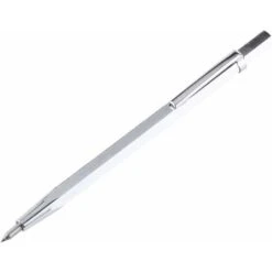 Solde- AGILITY, AGILITY Scriber De Pointe De Carbure Stylo De Gravure Pour Verre/Céramique/Feuille De Métal Scriber Portatif De Poche Avec Clip Et Aimant 1Pcs(Silver)