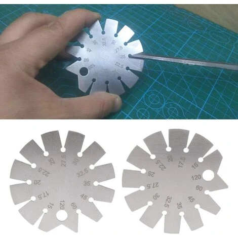 Outils De Calibre 15 à -120 ° Pour Les Rapporteurs D'angle De Jauge De Biseau 6 Outils De Calibre 15 à -120 ° Pour Les Rapporteurs D'angle De Jauge De Biseau – Image 4