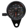 Compteurs Motos Universels 12V Odomètre Compte-tours Vintage Indicateur De Vitesse Double Indications Rétro-éclairage LED (Couleur : Noir) Ephé -Promos Outil Virtuose Magasin 68589015 1