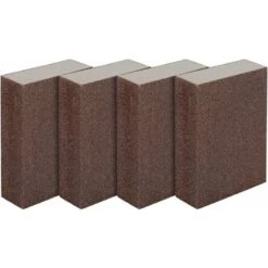 Déstockage Lot De 4 éponges/blocs De Ponçage Pour Surfaces Humides Et Sèches, Fin (de 240 à 320) Ponçage