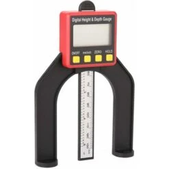 Déstockage Jauge De Profondeur, 0-80mm 0.01mm 60mm Ouverture, LCD Jauge De Profondeur Altimètre Règle De Travail Du Bois Outil D'étrier Numérique Outils De Mesure De Travail Du Bois Avec Pied Magnéti -Promos Outil Virtuose Magasin 69252033 5