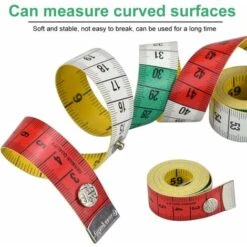 Déstockage Ruban à Mesurer En Plastique Mètre à Ruban Avec Bouton Ruban à Mesurer Couture Double Face Ruban à Mesurer Corps 150cm Mètre à Ruban Couture Facile à Utiliser Pour Couturier Tissu Maison -Promos Outil Virtuose Magasin 69253305 4