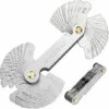 Outil Jauge De Filetage Inox, Jauge à Vis Avec 52 Lames Centre Gage Jauge à Pas 55 ° Et 60 ° (Métrique + Impérial) Cisea