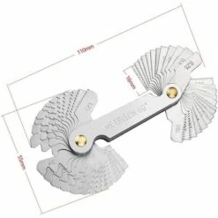 Outil Jauge De Filetage Inox, Jauge à Vis Avec 52 Lames Centre Gage Jauge à Pas 55 ° Et 60 ° (Métrique + Impérial) Cisea -Promos Outil Virtuose Magasin 69278484 3