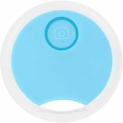 Traceur GPS Chien, Mini Dog GPS Tracking Device Key Finder Locator Round Hidden Small Portable Tracking Device Bluetooth Intelligent Anti-Lost Device For Bagages, Véhicule, Enfant, Pet (Bleu)