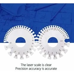 Mesure De Jauge En Acier Inoxydable Mesureur D'épaisseur De Fil Testeur De Fil Rond Outil De Diamètre De Jauge De Règle 2 Côtés,Lonvrèe -Promos Outil Virtuose Magasin 69653315 5