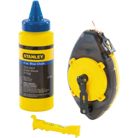 STANLEY 0-47-465 Tiralíneas Kit Powerwinder 30m + Polvo + Nivel De Cordel 3 STANLEY 0-47-465 Tiralíneas Kit Powerwinder 30m + Polvo + Nivel De Cordel