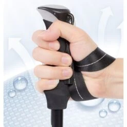 GP Bâtons De Trekking 1 Bâtons De Trekking Nordiques, Réglables 110-130 Cm Légers Pliables Et Réglables En Aluminium Bâtons De Trekking Télescopiques Faciles Pour La Randonnée Noir -Promos Outil Virtuose Magasin 70542771 4