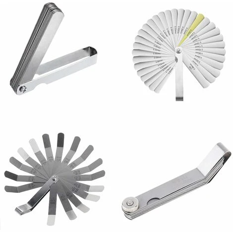 2pcs Jauge D'Épaisseur Jeu De Cales 32 Lames Métrique Impérial Et 16 Lames Feeler Gauge En Acier Au Manganès Pour Mesure Précis Epaisseur Intervalle -Oi-FRIS, Oi-FRIS 4 2pcs Jauge D'Épaisseur Jeu De Cales 32 Lames Métrique Impérial Et 16 Lames Feeler Gauge En Acier Au Manganès Pour Mesure Précis Epaisseur Intervalle -Oi-FRIS, Oi-FRIS – Image 2