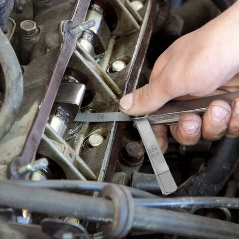 2pcs Jauge D'Épaisseur Jeu De Cales 32 Lames Métrique Impérial Et 16 Lames Feeler Gauge En Acier Au Manganès Pour Mesure Précis Epaisseur Intervalle -Oi-FRIS, Oi-FRIS 7 2pcs Jauge D'Épaisseur Jeu De Cales 32 Lames Métrique Impérial Et 16 Lames Feeler Gauge En Acier Au Manganès Pour Mesure Précis Epaisseur Intervalle -Oi-FRIS, Oi-FRIS – Image 5