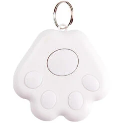 GPS Tracker, GPS Mini Tracker, Portable Bluetooth Intelligent Anti - Loss Wireless Device Detector Children's Bag PET Package White