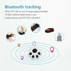 GPS Tracker, GPS Mini Tracker, Portable Bluetooth Intelligent Anti - Loss Wireless Device Detector Children's Bag PET Package White -Promos Outil Virtuose Magasin 71798731 3