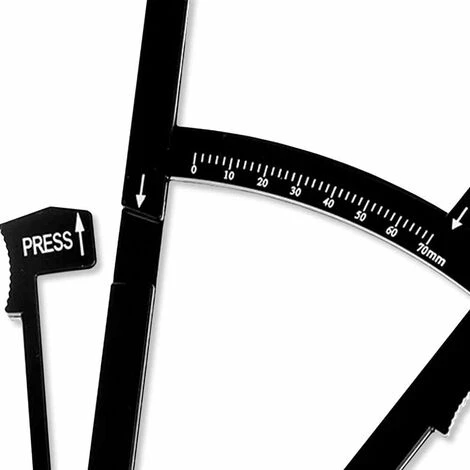 Pince Mesure De Graisse Corporelle Noir Mesure Du Taux Appareil Calibre Épaisseur Adipomètre Jauge Pied à Coulisse(noir),KoleZy 4 Pince Mesure De Graisse Corporelle Noir Mesure Du Taux Appareil Calibre Épaisseur Adipomètre Jauge Pied à Coulisse(noir),KoleZy – Image 2