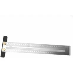De Traçage Metal Tracage Sur Métaux Acier Pour MéTal Trusquin Tracage Parquet,T En Acier Inoxydable De Type Trou RèGle Bois Traçage De Trusquin Outil De Mesure (300mm),KoleZy