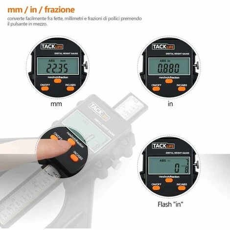 Jauge De Profondeur, 80mm Avec Tige De Sondage Règle De Vernier à Coulisse à Coulisse Numérique LCD Haute Précision Avec Plage De Mesure De 0 à 85 Mm En Bas Avec Aimant MDG01 4 Jauge De Profondeur, 80mm Avec Tige De Sondage Règle De Vernier à Coulisse à Coulisse Numérique LCD Haute Précision Avec Plage De Mesure De 0 à 85 Mm En Bas Avec Aimant MDG01 – Image 2