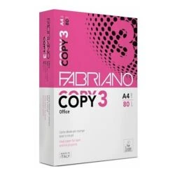 Ramette Papier A4 80g Fabriano Copy 3 - 500 Feuilles - Blanc - Lot De 5 - Maxiburo