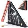 Equerre Menuisier Metal Aluminium Règle De Triangle Pliante Équerre Combinée 317mm Multifonction Équerre Triangle Règle D'Angle Rapporteur 45 90 Degres/Outillage Charpentier/Outillage Bois -Promos Outil Virtuose Magasin 72516366 1