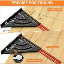 Equerre Menuisier Metal Aluminium Règle De Triangle Pliante Équerre Combinée 317mm Multifonction Équerre Triangle Règle D'Angle Rapporteur 45 90 Degres/Outillage Charpentier/Outillage Bois 9 Equerre Menuisier Metal Aluminium Règle De Triangle Pliante Équerre Combinée 317mm Multifonction Équerre Triangle Règle D'Angle Rapporteur 45 90 Degres/Outillage Charpentier/Outillage Bois -Promos Outil Virtuose Magasin 72516366 3