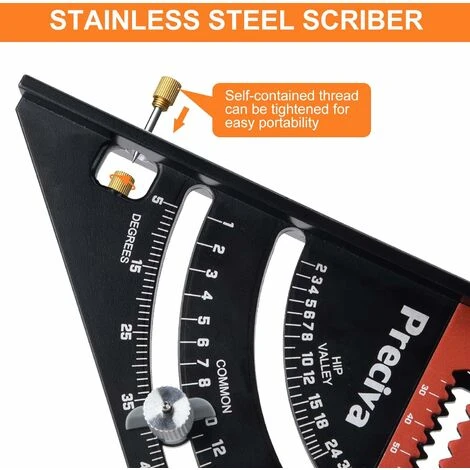 Equerre Menuisier Metal Aluminium Règle De Triangle Pliante Équerre Combinée 317mm Multifonction Équerre Triangle Règle D'Angle Rapporteur 45 90 Degres/Outillage Charpentier/Outillage Bois 6 Equerre Menuisier Metal Aluminium Règle De Triangle Pliante Équerre Combinée 317mm Multifonction Équerre Triangle Règle D'Angle Rapporteur 45 90 Degres/Outillage Charpentier/Outillage Bois – Image 4