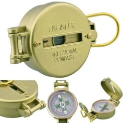 Authentique Boussole Métal Bande Règle Ensemble Loupe Longe Camping Fournitures Boussole Prismatique Observation Militaire -Promos Outil Virtuose Magasin 72517060 4