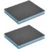 2x éponge Abrasive 120x95x10mm 2 Faces Ponçage Bois Métal Verre Plastique Porcelaine Papier Abrasif, Grain 100 -Promos Outil Virtuose Magasin 72625741 1
