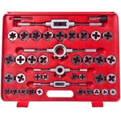 Ensemble De Tarauds Et Filières 111 Pcs VidaXL 9 Ensemble De Tarauds Et Filières 111 Pcs VidaXL -Promos Outil Virtuose Magasin 732712 3