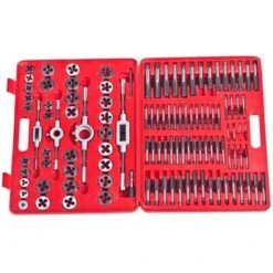 Ensemble De Tarauds Et Filières 111 Pcs VidaXL 11 Ensemble De Tarauds Et Filières 111 Pcs VidaXL -Promos Outil Virtuose Magasin 732712 5