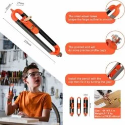 Outil De Jauge De Contour, Jauge De Contour Précise Avec Verrouillage, Pour Le Soudage, Le Revêtement De Sol, Le Carrelage 10 Outil De Jauge De Contour, Jauge De Contour Précise Avec Verrouillage, Pour Le Soudage, Le Revêtement De Sol, Le Carrelage -Promos Outil Virtuose Magasin 74136754 4