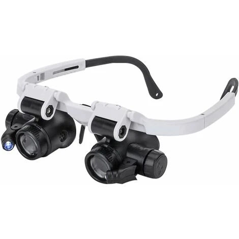 Loupe Bandeau Réglable Avec Lumière LED 8X 15X 23X Loupe Lunettes Lunettes Binoculaires Loupe Mains Libres 5 Loupe Bandeau Réglable Avec Lumière LED 8X 15X 23X Loupe Lunettes Lunettes Binoculaires Loupe Mains Libres – Image 3