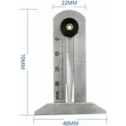Jauge De Profondeur De Pneu Portable 0-30 Mm En Acier Inoxydable Profondeur De Gravure Jauge De Pneu Etrier Jauge De Securite Des Pneus Jauge De Pneu Pour Voiture Moto -Promos Outil Virtuose Magasin 74963856 2