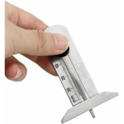 Jauge De Profondeur De Pneu Portable 0-30 Mm En Acier Inoxydable Profondeur De Gravure Jauge De Pneu Etrier Jauge De Securite Des Pneus Jauge De Pneu Pour Voiture Moto -Promos Outil Virtuose Magasin 74963856 4