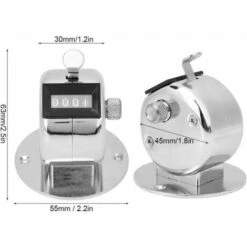 YIDOMDE Compteur Manuel En Métal Argenté Compteur De Paume Mécanique Compteur Manuel à 4 Chiffres Fournitures Pour Entradeneur Sportif -Promos Outil Virtuose Magasin 75334488 2