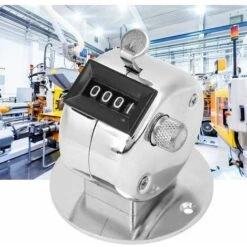 YIDOMDE Compteur Manuel En Métal Argenté Compteur De Paume Mécanique Compteur Manuel à 4 Chiffres Fournitures Pour Entradeneur Sportif -Promos Outil Virtuose Magasin 75334488 4