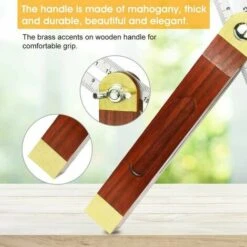 YIDOMDE Fausse Equerre Menuisier En Acier Inoxydable Et Bois 200mm Fausse Equerre à Manche 0 à 360 Degrés Durable Carrés De Menuiserie échelle Double Face Pour Ingénieur Dessinateur Menuisier 10 YIDOMDE Fausse Equerre Menuisier En Acier Inoxydable Et Bois 200mm Fausse Equerre à Manche 0 à 360 Degrés Durable Carrés De Menuiserie échelle Double Face Pour Ingénieur Dessinateur Menuisier -Promos Outil Virtuose Magasin 75334873 4