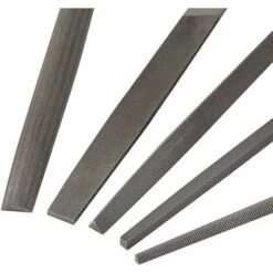 Ensemble De Limes En Acier à Haute Teneur En Carbone Avec Manches En Bois Lime Pour Bois, Métal, Plastique, 5 Pièces (lime En Acier, Moyenne) -Promos Outil Virtuose Magasin 75357096 5