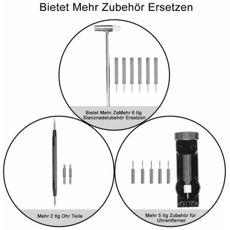 GP 153 Pièces Outil De Montre Professionnel Taille Réglable Ouvre-boîtier Tournevis Bracelet Changement De Batterie Kit D'outils Pour La Plupart Des Montres 4 GP 153 Pièces Outil De Montre Professionnel Taille Réglable Ouvre-boîtier Tournevis Bracelet Changement De Batterie Kit D'outils Pour La Plupart Des Montres – Image 2