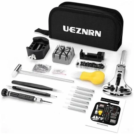 GP 153 Pièces Outil De Montre Professionnel Taille Réglable Ouvre-boîtier Tournevis Bracelet Changement De Batterie Kit D'outils Pour La Plupart Des Montres 6 GP 153 Pièces Outil De Montre Professionnel Taille Réglable Ouvre-boîtier Tournevis Bracelet Changement De Batterie Kit D'outils Pour La Plupart Des Montres – Image 4