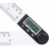 SEENLIN 0-200Mm Multifonctions Ecran Lcd Numerique Angle Regle 360 Degres Electronique Goniometre Outil De Mesure Avec Protractor Attente Et Mise A Zero Fonction