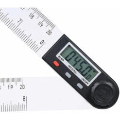 SEENLIN 0-200Mm Multifonctions Ecran Lcd Numerique Angle Regle 360 Degres Electronique Goniometre Outil De Mesure Avec Protractor Attente Et Mise A Zero Fonction