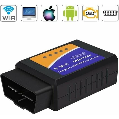 GP Appareil De Diagnostic OBD2 WiFi, Appareil De Diagnostic De Voiture OBD2 ELM327, Scanner De Diagnostic OBD II Pour Tous Les Véhicules, Connecteur De Voiture De Code D'erreur Universel Pour Tablette Sm 3 GP Appareil De Diagnostic OBD2 WiFi, Appareil De Diagnostic De Voiture OBD2 ELM327, Scanner De Diagnostic OBD II Pour Tous Les Véhicules, Connecteur De Voiture De Code D'erreur Universel Pour Tablette Sm