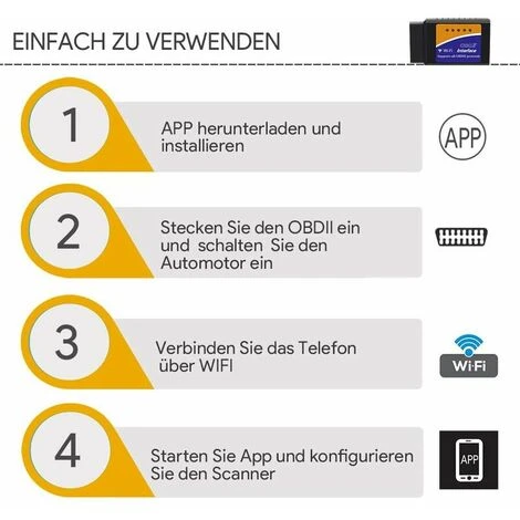 GP Appareil De Diagnostic OBD2 WiFi, Appareil De Diagnostic De Voiture OBD2 ELM327, Scanner De Diagnostic OBD II Pour Tous Les Véhicules, Connecteur De Voiture De Code D'erreur Universel Pour Tablette Sm 4 GP Appareil De Diagnostic OBD2 WiFi, Appareil De Diagnostic De Voiture OBD2 ELM327, Scanner De Diagnostic OBD II Pour Tous Les Véhicules, Connecteur De Voiture De Code D'erreur Universel Pour Tablette Sm – Image 2