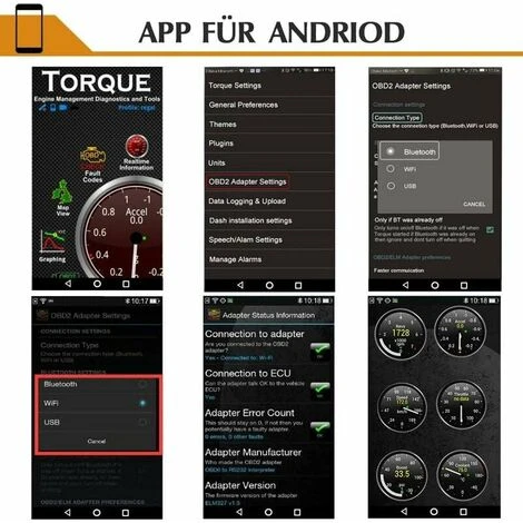 GP Appareil De Diagnostic OBD2 WiFi, Appareil De Diagnostic De Voiture OBD2 ELM327, Scanner De Diagnostic OBD II Pour Tous Les Véhicules, Connecteur De Voiture De Code D'erreur Universel Pour Tablette Sm 7 GP Appareil De Diagnostic OBD2 WiFi, Appareil De Diagnostic De Voiture OBD2 ELM327, Scanner De Diagnostic OBD II Pour Tous Les Véhicules, Connecteur De Voiture De Code D'erreur Universel Pour Tablette Sm – Image 5