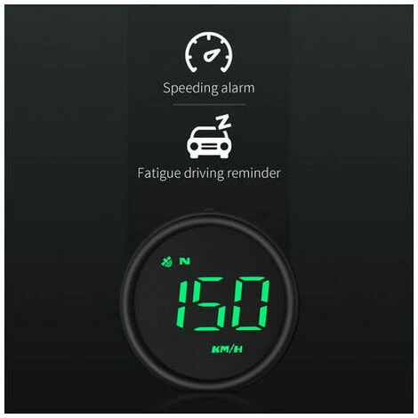 YIDOMDE Compteur De Vitesse GPS Universel A Affichage Tete Haute Pour Voiture HUD Avec Vitesse, Avertissement De Survitesse, Mesure Du Kilometrage, Rappel De Conduite De Fatigue Pour Tous Les Vehicule 6 YIDOMDE Compteur De Vitesse GPS Universel A Affichage Tete Haute Pour Voiture HUD Avec Vitesse, Avertissement De Survitesse, Mesure Du Kilometrage, Rappel De Conduite De Fatigue Pour Tous Les Vehicule – Image 4