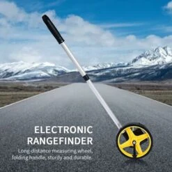 ZXPASRA Roulette De Mesure Pliable De Précision Avec Roue De Mesure De Distance 99.999,9 M Mesure Métrique Des Roues Et Du Ruban, Sac De Transport (lumiere) -Promos Outil Virtuose Magasin 76194386 3