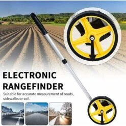 ZXPASRA Roulette De Mesure Pliable De Précision Avec Roue De Mesure De Distance 99.999,9 M Mesure Métrique Des Roues Et Du Ruban, Sac De Transport (lumiere) -Promos Outil Virtuose Magasin 76194386 4