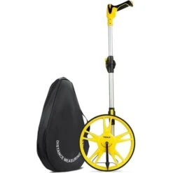 ZXPASRA Roulette De Mesure Pliable De Précision Avec Roue De Mesure De Distance 99.999,9 M Mesure Métrique Des Roues Et Du Ruban, Sac De Transport (pliable)
