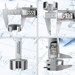 Pied à Coulisse Numérique Acier Inoxydable 150mm / 6“ écran LCD Boîte Incluse -Promos Outil Virtuose Magasin 76204133 5