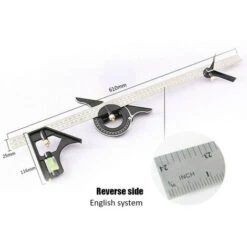 300MM Multi-fonction Rapporteur Combinaison équerre Règle En Acier Inoxydable Outil De Mesure Professionnel Charpentier Outils 10 300MM Multi-fonction Rapporteur Combinaison équerre Règle En Acier Inoxydable Outil De Mesure Professionnel Charpentier Outils -Promos Outil Virtuose Magasin 76385636 4