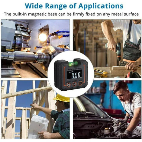 Inclinomètre LCD Numérique Avec Bulles Horizontales, Boîte Inclinée Du Rapporteur,détecteur D'angle Niveau De Jauge D'angle Magnétique Numérique,rapporteur,jauge De Biseau 7 Inclinomètre LCD Numérique Avec Bulles Horizontales, Boîte Inclinée Du Rapporteur,détecteur D'angle Niveau De Jauge D'angle Magnétique Numérique,rapporteur,jauge De Biseau – Image 5