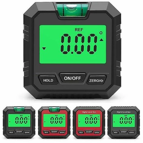 Inclinomètre De Rapporteur Numérique Boîte De Niveau Angle Finder Box Biseauté Avec Base Magnétique - Rouge Avec Blister 4 Inclinomètre De Rapporteur Numérique Boîte De Niveau Angle Finder Box Biseauté Avec Base Magnétique - Rouge Avec Blister – Image 2